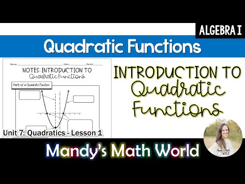 Introduction to Quadratic Functions