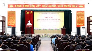 Phường Trung Sơn tổ chức Hội nghị tập huấn Chương trình “Bình dân học vụ số” cho tổ công nghệ số cộn