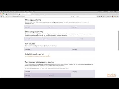 Learning Bootstrap 4 The Grid System | packtpub com