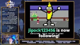 Sprite Castle Plays California Games (C64)