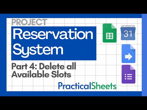 RESERVATION SYSTEM in Google Sheets Google Forms and Google Apps Script  Part 1