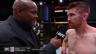 UFC Вегас 60: Кори Сэндхаген - Слова после боя