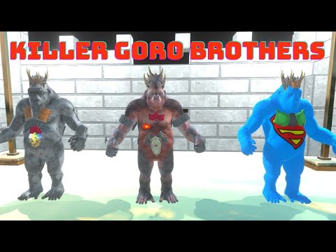 KILLER GORO BROTHERS ARE CHALLENGED BY CARNIVORE DINOS   ANIMAL REVOLT BATTLE SIMULATOR