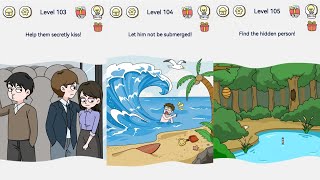 Brain Out 2 - Level 103, 104, 105 Gameplay Solution