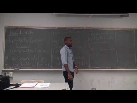 Math 205 JW Lecture 10 - Study tips; Derivatives; Second derivative and derivative formulas intro