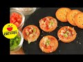 Biscuit Pizza Biscuit Canapes Mini Pizza Tiffin Box Recipe Shorts