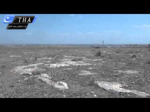 استهداف  قوات النظام بصورايخ غراد في مشفى الكندي في مدينة حلب