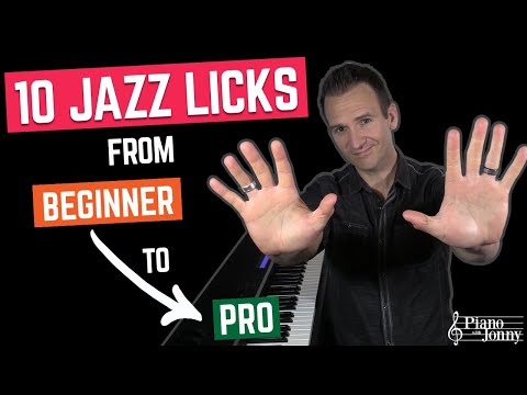 10 Jazz Licks From Beginner to Pro ✅