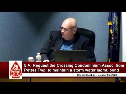 Peters Township Council - Regular Meeting - October 26, 2020