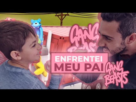 ENFRENTEI O MEU PAI NO GANG BEASTS - GAMEPLAY