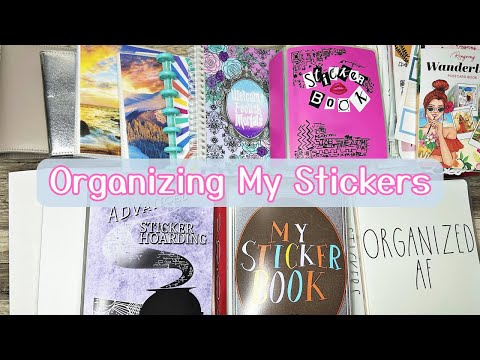 Shop My Stash - Organize & Destash My Stickers With Me - Going Through All Of My Sticker Sheets
