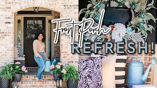 FRONT PORCH MAKEOVER | Spring & Summer Front Porch Decorating Ideas! | DECORATE WITH ME