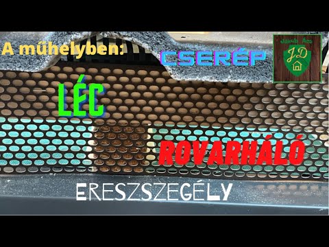 A műhelyben: eresz kialakítása