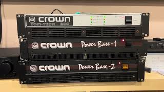 Video thumbnail for Crown Com-Tech 200, Power Base-1, and Power Base-2 Commercial Amplifiers. by Mark Davis
