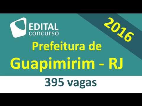 Concurso Prefeitura Guapimirim RJ 2016 - Rio de Janeiro - Edital