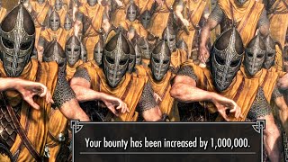 Instantly getting 1 million bounty in Skyrim