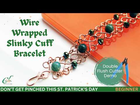 Wire Wrapped Slinky Cuff Bracelet | Easy DIY Jewelry Tutorial