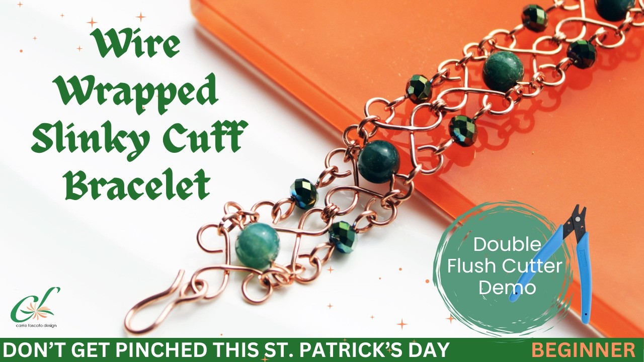 Wire Wrapped Slinky Cuff Bracelet | Easy DIY Jewelry Tutorial