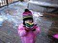 Faith Eating A Snowball