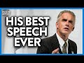 This Is Easily the Most Important Speech Jordan Peterson Has Ever Done