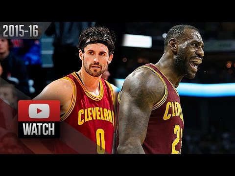 Kevin Love & LeBron James Full Highlights at Hornets (2015.11.27) - 43 Pts, 29 Reb