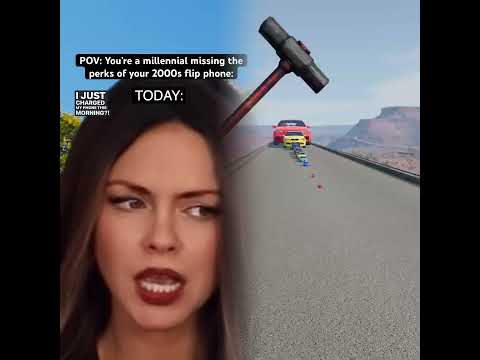 POV You’re a #millennial missing the perks of your #2000s flip phone vs. iPhones today. #nostalgia