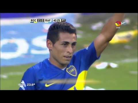 Gol de Carrizo (2-0) / Boca Juniors 3-0 Atl. Rafaela - Fecha 9 Torneo de Transición 2016
