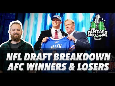 Fantasy Football 2018 - NFL Draft Breakdown: AFC Winners & Losers - Ep. #544