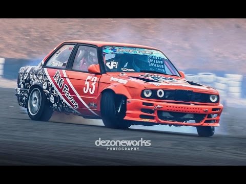 BMW E30 4.0 V8 Drifting - Fábián Zsolt | Amateur Drift Training Day - 2017.02.18 Tököl Airport