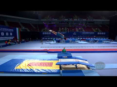 LUYCKX Alexander (AUS) M - 2022 Trampoline Worlds, Sofia (BUL) - Q Double Mini Exercise 1