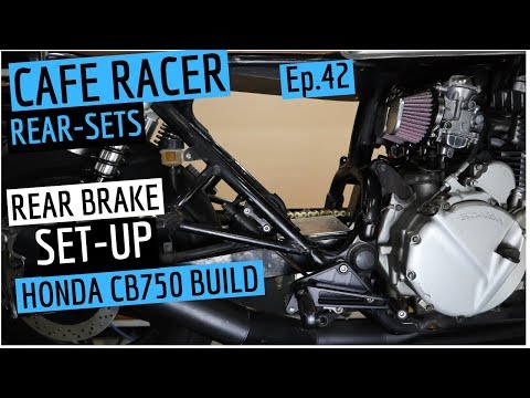 Cafe Racer / Motorcycle Rearsets & Relocate Brake Reservoir - Ep.42