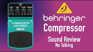 Video thumbnail for Behringer CS400 Compressor Sound Review (NO TALKING) by JLH Music