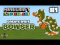Minecraft Pixel Art Tutorial 8 Bit Bowser Super Mario Bros NES