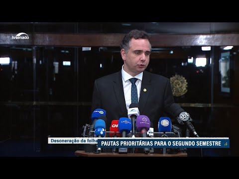 Pacheco: desoneração e reforma tributária são prioridades no semestre