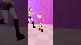 Mini Rumi vs Big Rumi Escape #roblox #shorts