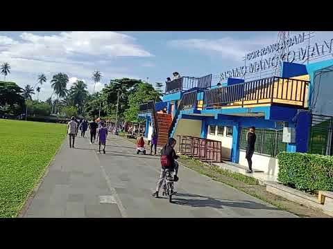 Suasana Olah Raga pagi di GOR Rang Agam Lubuk Basung sehat dan bugar.