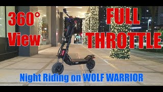Kaabo WOLF WARRIOR 11  360°View Night Riding Video