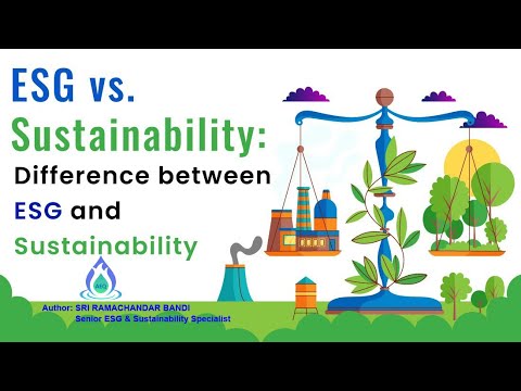 ESG vs Sustainability  Unraveling the Differences, Author Sri Ramachandar Bandi, Senior ESG & Sustai