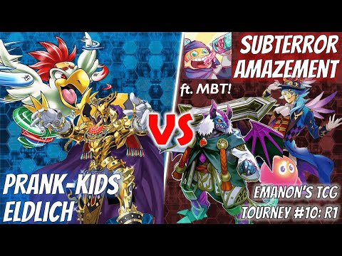 Yu-Gi-Oh! Emanon's TCG Tournament #10 | R1: @MBTYuGiOh (Guru Amazement) vs. Prank-Kids Eldlich
