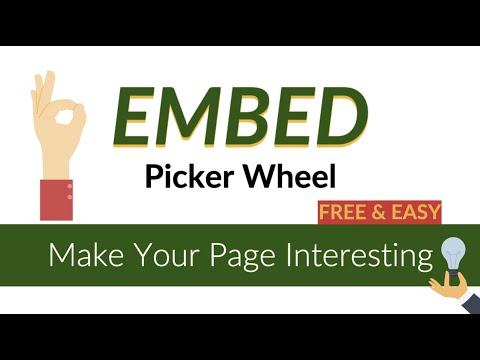 Embed Picker Wheel On Your Page