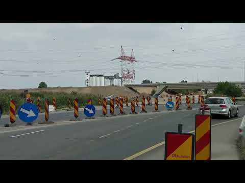 Supratraversare A0 peste DN6 drum in Lucru dinspre Buda - Bragadiru pe drum 15.08.2023