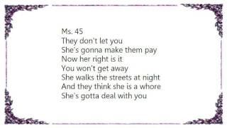 L7 - Ms. 45 Lyrics