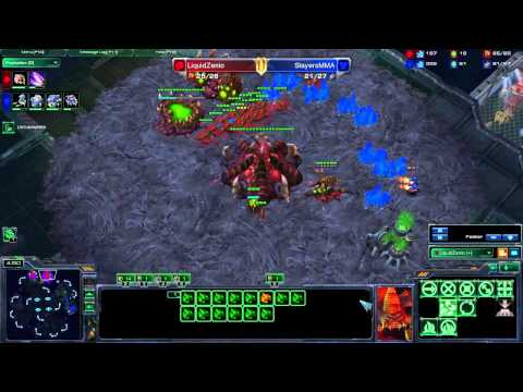 SC2 IEM Kiev 2012 semifinal MMA (T) vs Zenio (Z) - game 1: Zenio's POV