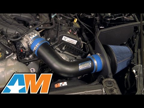 Dyno: 2015-2017 Mustang BBK Chrome/Blackout Cold Air Intake (V6) Review & Install
