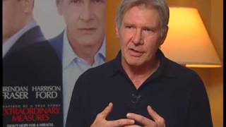 Renee interviews Harrison Ford for the film "Extraordinary Measures"