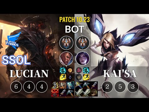 AF SSol Lucian vs Kai'Sa Bot - KR Patch 10.23