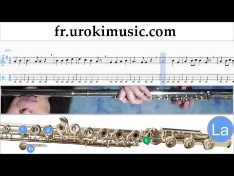 Cours de Flute Beethoven - Ode to Joy Tuto Partitions Partie#2 um-b829