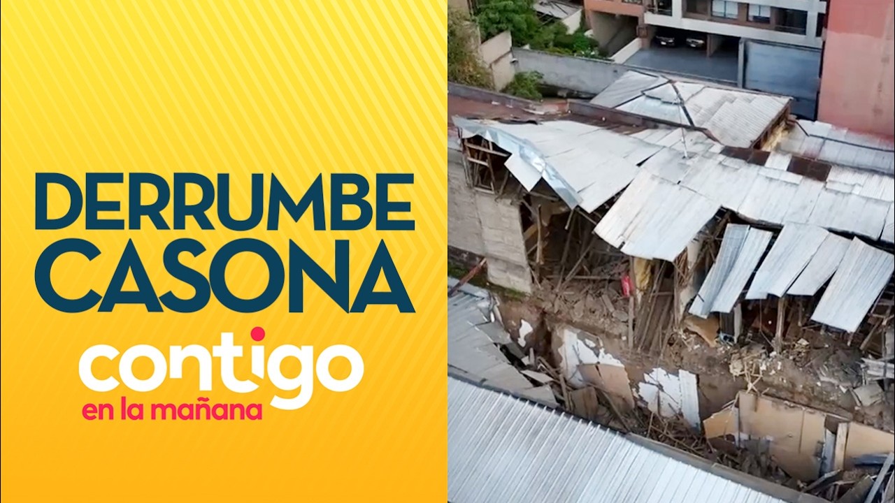 Derrumbe en casona tomada por okupas en Santiago Centro - Contigo en la Mañana