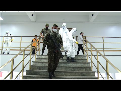 Rio Claro recebe reforço militar na descontaminação de áreas públicas