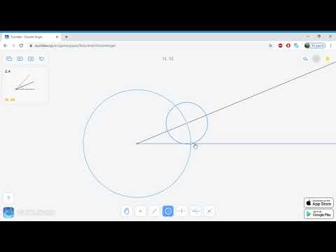 2.4 Euclidea - Double Angle - Soluce 3L 3E